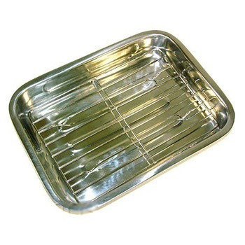 Tava din inox pentru lasagna KingHoff, lungime 40 cm Tava din inox pentru lasagna KingHoff, lungime 40 cm