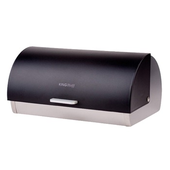 Cutie din inox KingHoff pentru paine, 39.5 cm Cutie din inox KingHoff pentru paine, 39.5 cm