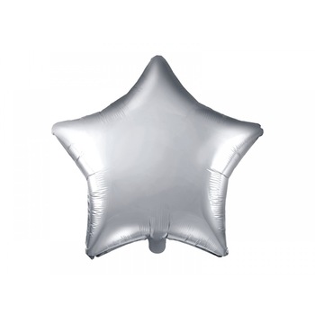 Balon folie stea, Argintiu Balon folie stea, Argintiu