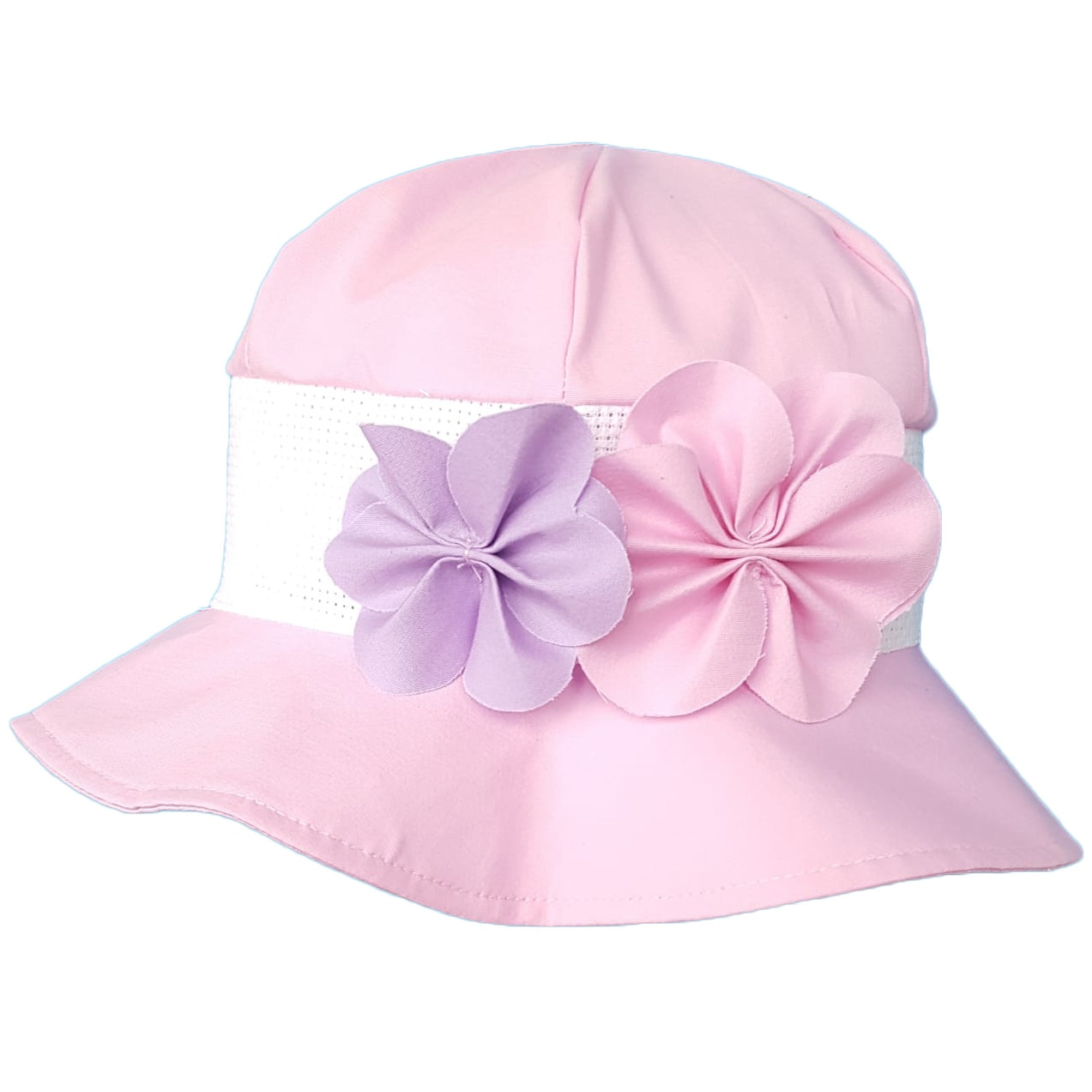 Palarie de vara Mic Pitic cu floare, roz, Roz