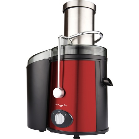 Storcator de fructe si legume MYRIA MY4013, 800W, negru-rosu
