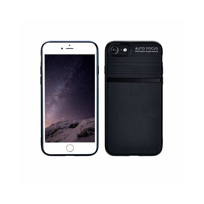 Husa Spate Auto Focus Silicon iPhone 6 plus Negru