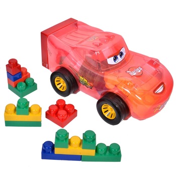 Masina CARS, Zola®, si cuburi de construit - 59 piese Masina CARS, Zola®, si cuburi de construit - 59 piese