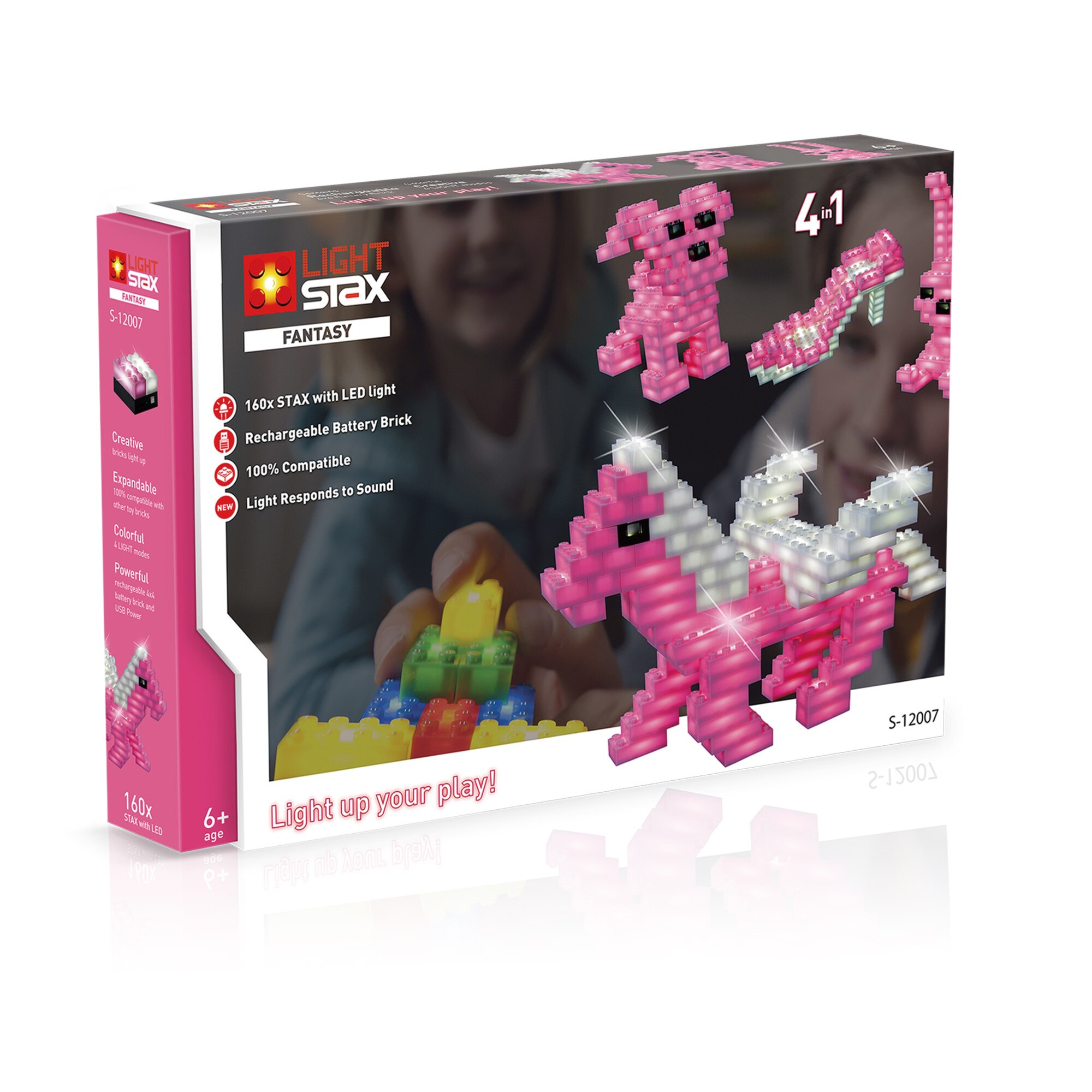 Set constructie Fantasy, 160 piese, Light Stax