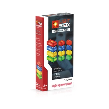Set constructie Beginner Plus, 24 piese, Light Stax Set constructie Beginner Plus, 24 piese, Light Stax