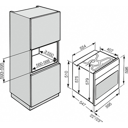 Cuptor incorporabil Miele H 2265 B Active, Electric, 76 l, Clasa A+, Inox