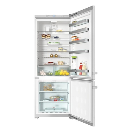 Combina frigorifica Miele KFN 15943, 446 l, Clasa E, H 202 cm, Inox