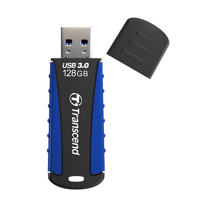 USB памет Transcend 128GB JETFLASH 810, USB 3.0, черен/син
