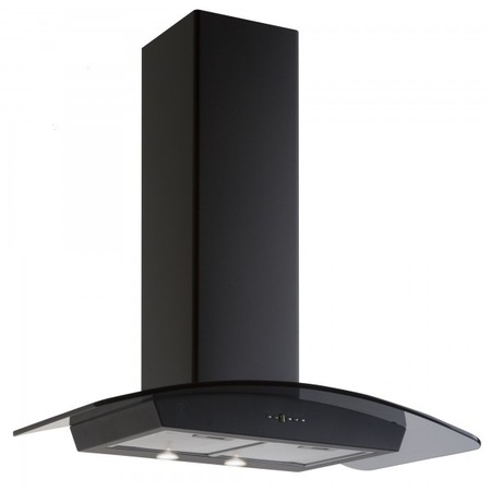 Hota incorporabila decorativa Studio Casa Etna 60, Putere de absorbtie 236 mc3/h, 1 motor, 60 cm, Negru/Inox