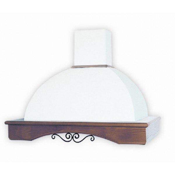 Hota incorporabila decorativa rustica Studio Casa Loira Ferro Battuto, Putere de absorbtie 500 m3/h, 1 motor, 90 cm, Ivory