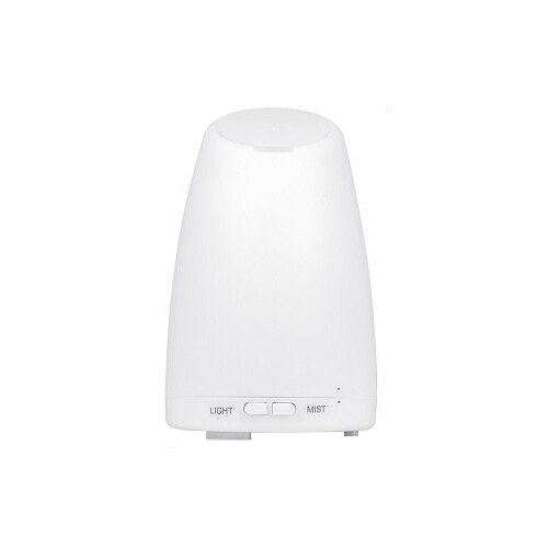 Umidificator cu ultrasunete si aromaterapie, 7 culori de lumina 100ml, alb, KS-003