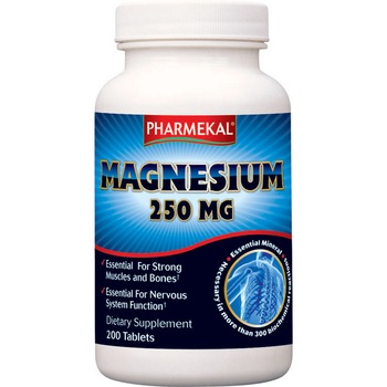 Magnesiu 250 mg, 200 tablete,PHARMEKAL,pachet economic Magnesiu 250 mg, 200 tablete,PHARMEKAL,pachet economic