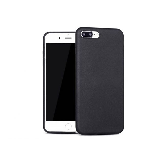 Husa protectie pentru iPhone 7 tip carcasa slim din silicon mat, Negru