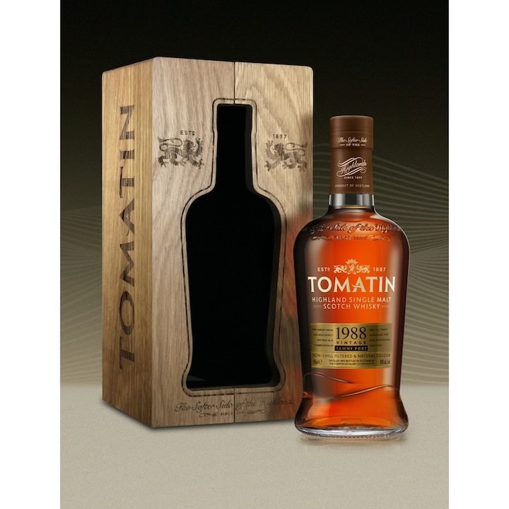 Уиски TOMATIN 1988 TAWNY PORT 27 години, 700 мл., 50 градуса - eMAG.bg