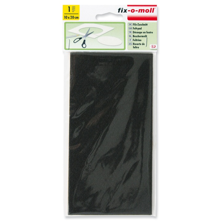 ABRABORO® FIX-O-MOLL öntapadó csúsztatófilc, barna, 100x200 mm