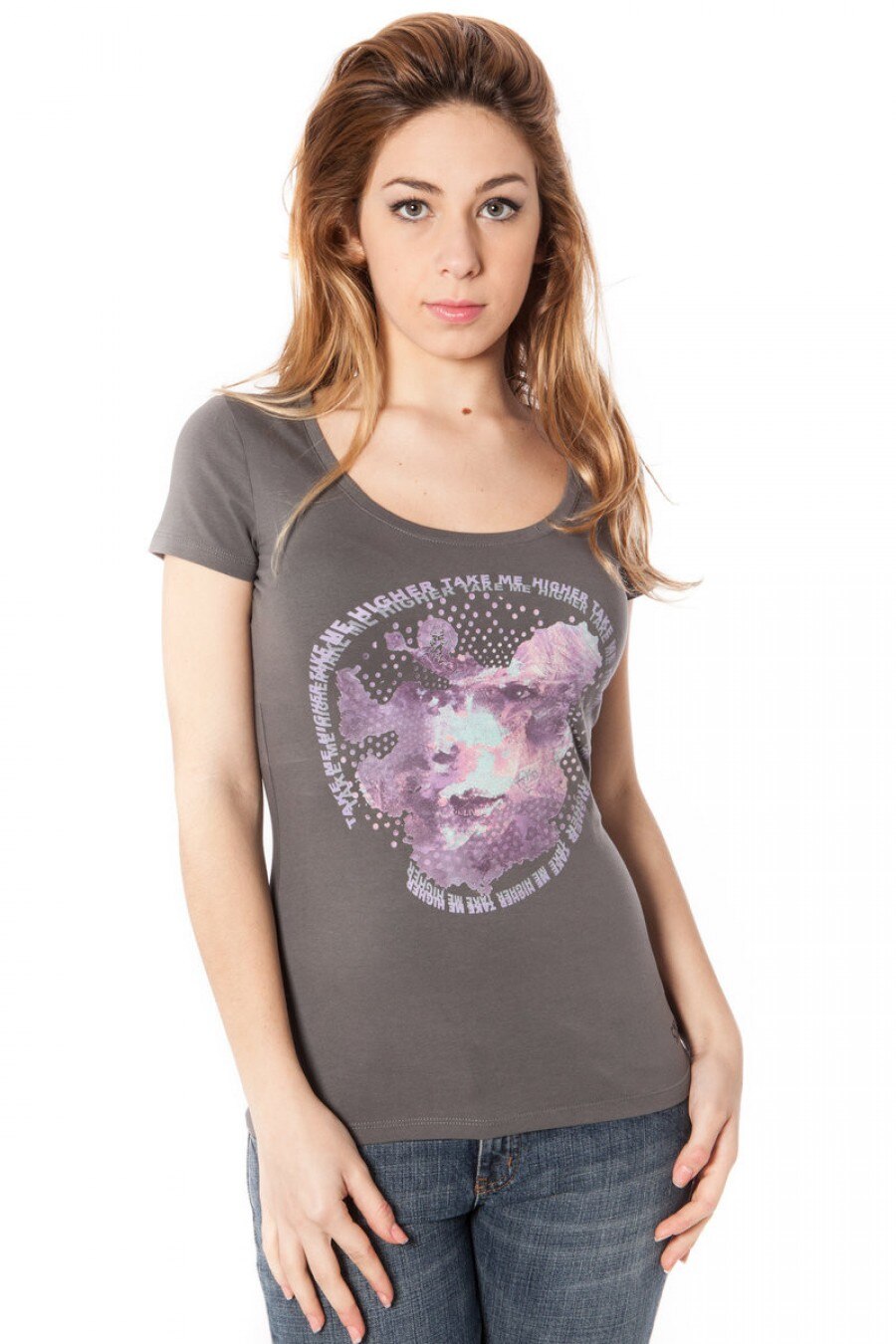 Tricou Dama Costume national Gri 49515, Gri