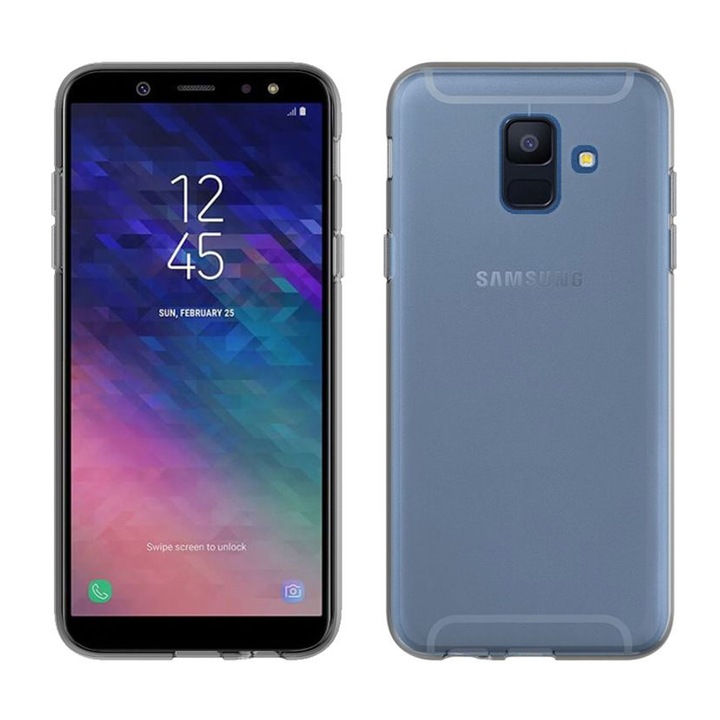Husa pentru Samsung A6 2018, (A600) - Silicon Jelly, Gekko iSlim (0.5mm) - Transparenta Transparent Bumper