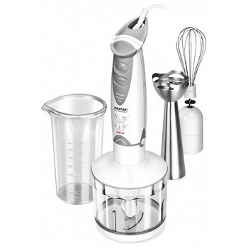 Blender de mana 3 in 1 ,cu bol gradat +pasator si tel, cu functia  Blender de mana 3 in 1 ,cu bol gradat +pasator si tel, cu functia