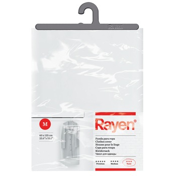 Husa haine Basic Rayen, L, 60 x 135 cm, Gri Husa haine Basic Rayen, L, 60 x 135 cm, Gri