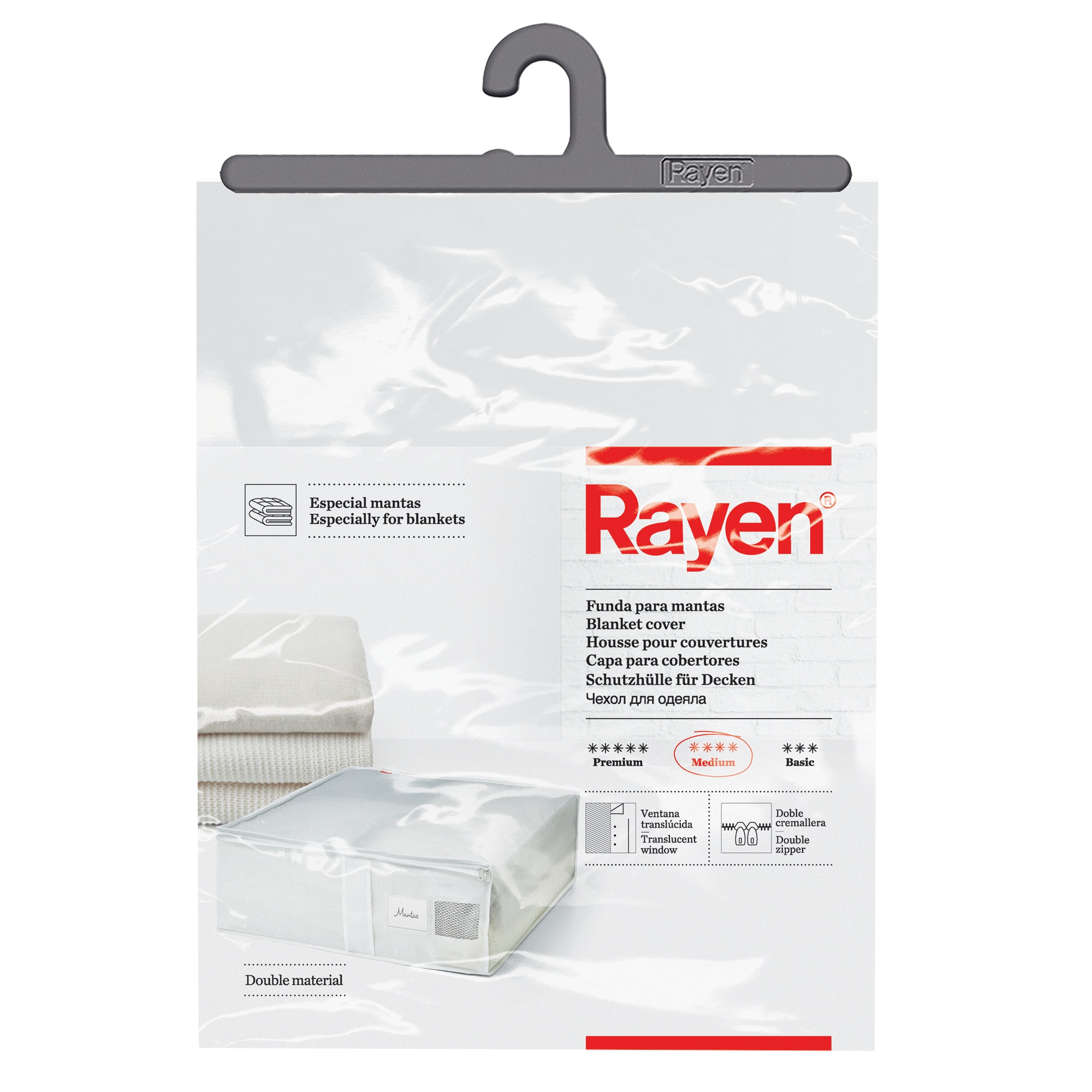 Husa depozitare Medium Rayen, 55 x 65 x 20 cm, Alb