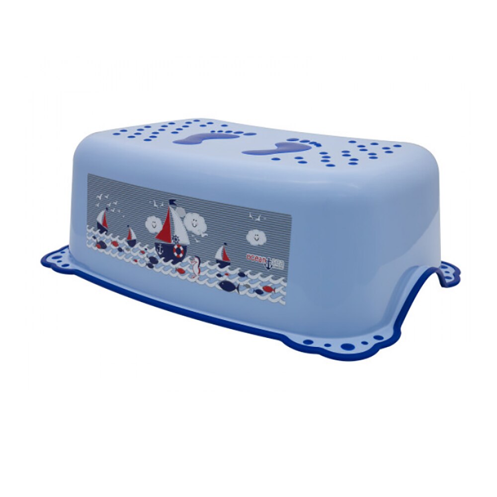 Taburet Inaltator Baie copii MyKids Ocean Sea cu sistem antialunecare Albastru