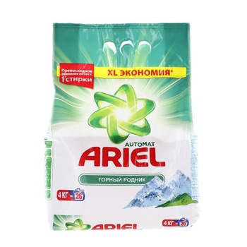 Detergent rufe automat, Ariel Mountain Spring, 4 kg, 26 spalari Detergent rufe automat, Ariel Mountain Spring, 4 kg, 26 spalari
