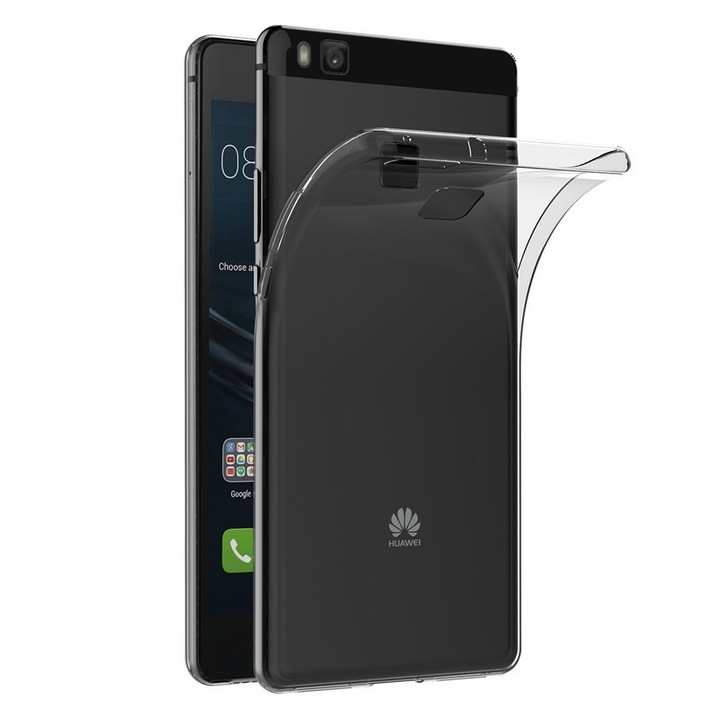 Тънко TPU защитно покритие за Huawei P9 Lite, прозрачно