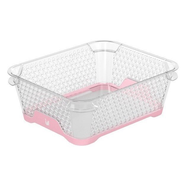 Cutie depozitare OKT KEEEPER DOSTAWCA, Plastic, Alb/Roz