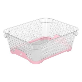 Cutie depozitare OKT KEEEPER DOSTAWCA, Plastic, Alb/Roz Cutie depozitare OKT KEEEPER DOSTAWCA, Plastic, Alb/Roz