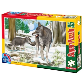 Puzzle (35 piese)- Animale- Lup Puzzle (35 piese)- Animale- Lup