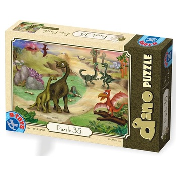 Puzzle (35 piese)- Dinozauri- Triceraptor Puzzle (35 piese)- Dinozauri- Triceraptor