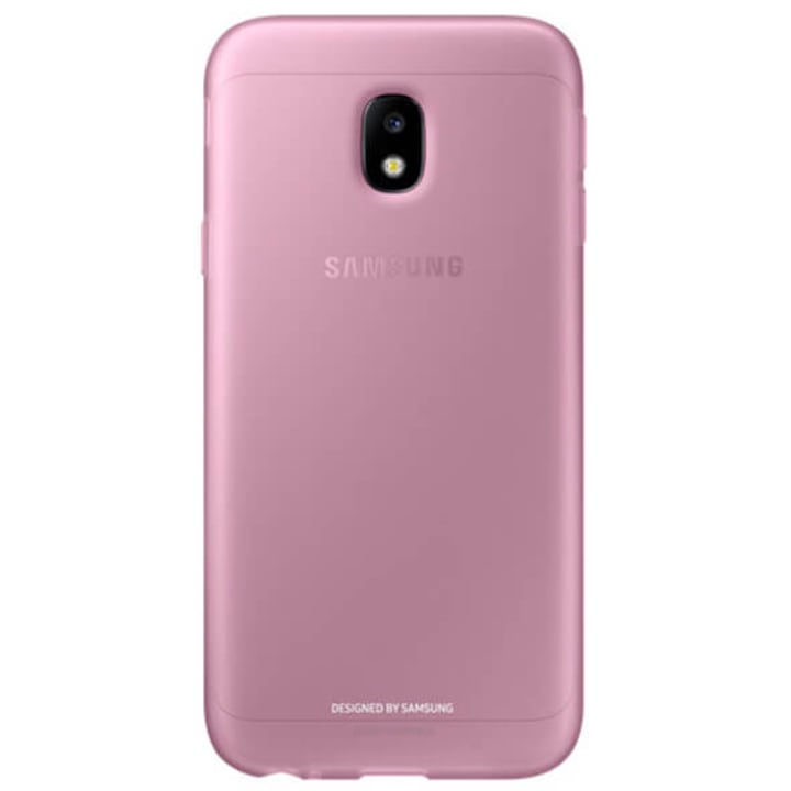 Силиконов кейс Samsung Jelly Cover EF-AJ330TPEGWW за Samsung Galaxy J3, 2017 Розов