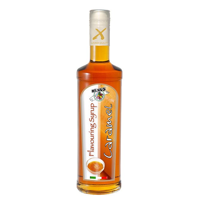 Sirop aromatizat Nexus cu gust de caramel, 70 cl