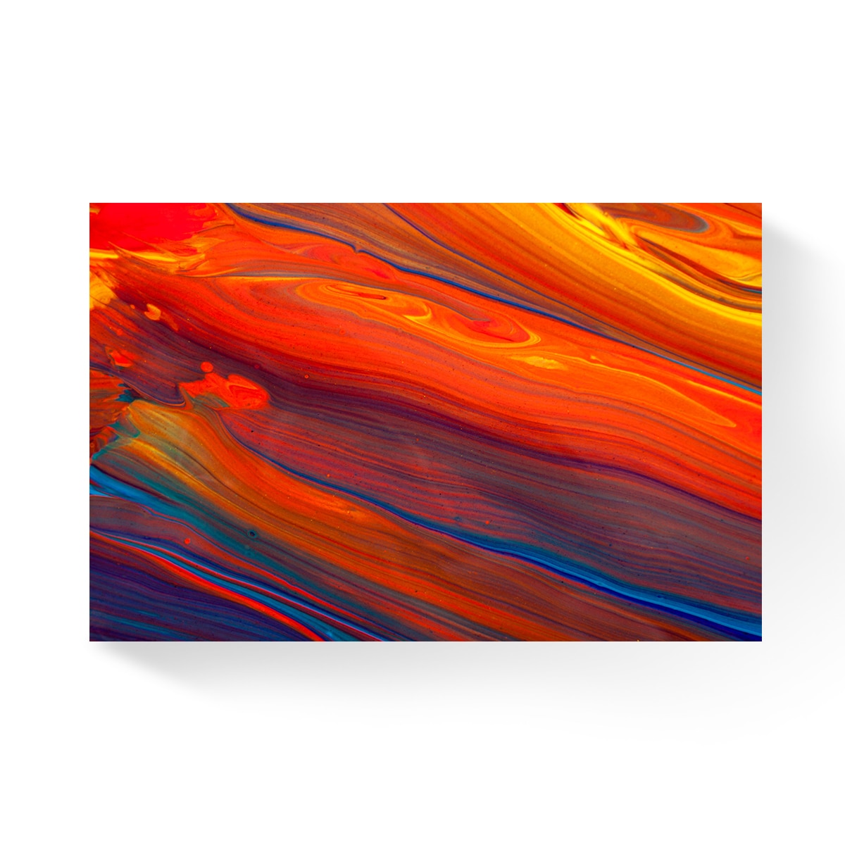 Tablou Canvas - Diferite culori de ulei, Portocaliu, Abstract, 60 x 90 cm