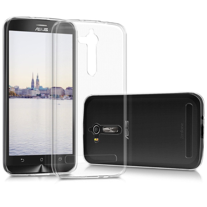 Кейс за ASUS Zenfone GO, Прозрачен, TPU