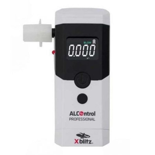 Alcooltest Xblitz ALControl, Etilotest Profesional, Afisaj digital, 5 capete de schimb, culoare alb