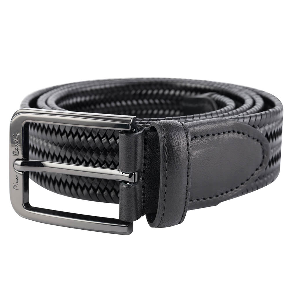Curea barbati din piele naturala Pierre Cardin GCB258, Negru