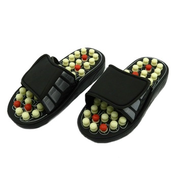 Papuci reflexoterapeutici Lanaform, 40/41, negru Papuci reflexoterapeutici Lanaform, 40/41, negru