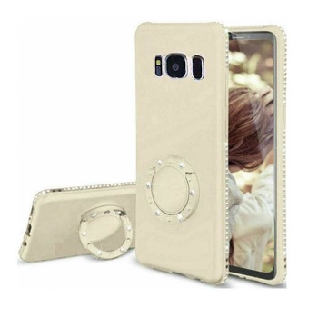 Husa silicon cu Inel suport si Pietricele pietre Cristale tip sclipici Glitter Samsung Galaxy S8 PLUS Auriu, GOLD Husa silicon cu Inel suport si Pietricele pietre Cristale tip sclipici Glitter Samsung Galaxy S8 PLUS Auriu, GOLD