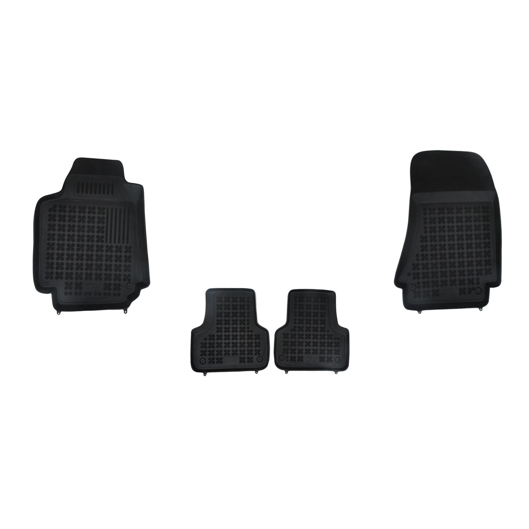 Set 4 covorase interior cauciuc stil tavita MAGSTAR LUX dedicate, compatibile cu Alfa Romeo 159 2005-, Negru
