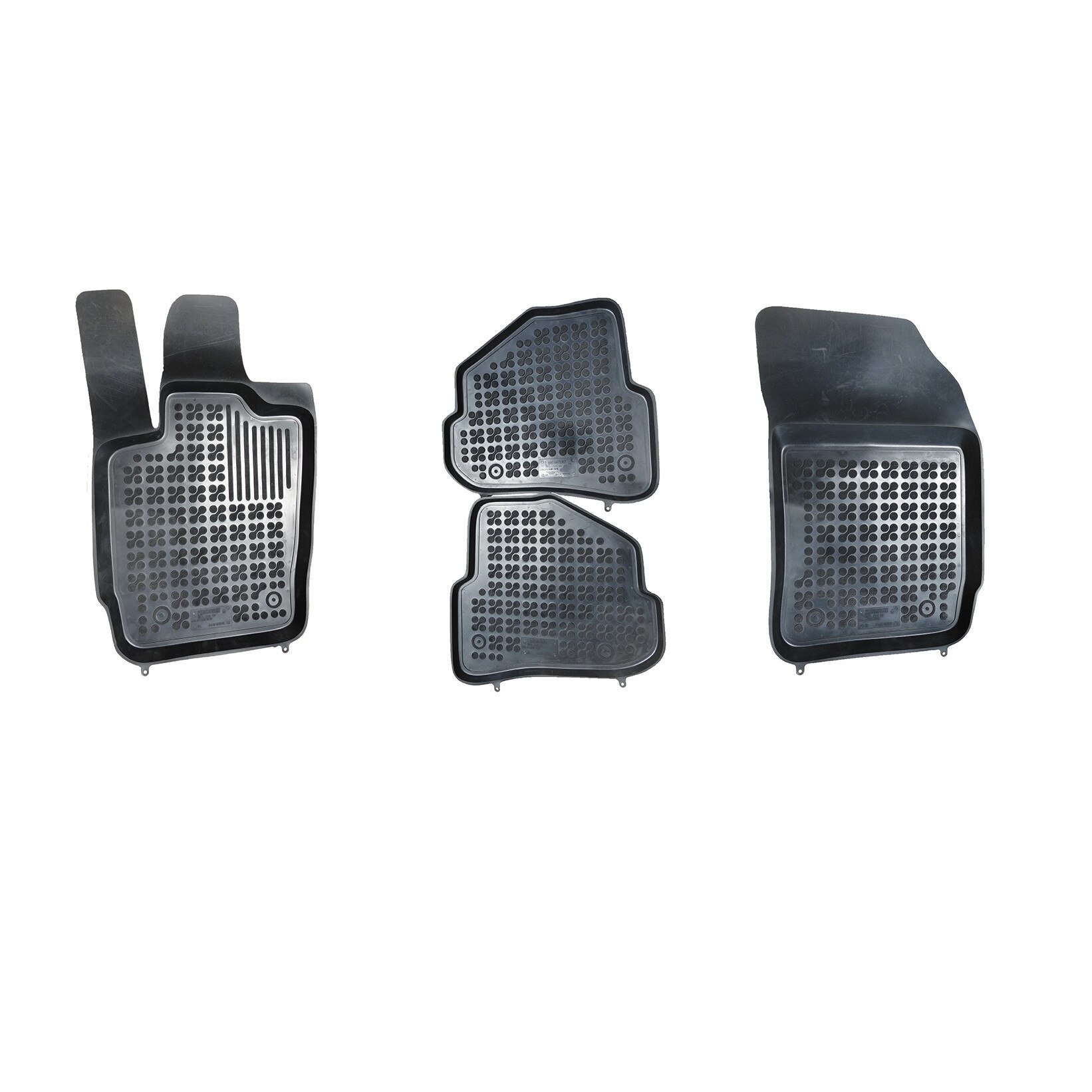 Set 4 covorase interior cauciuc stil tavita MAGSTAR LUX dedicate, compatibile cu Audi A1 dupa 2010-, Negru