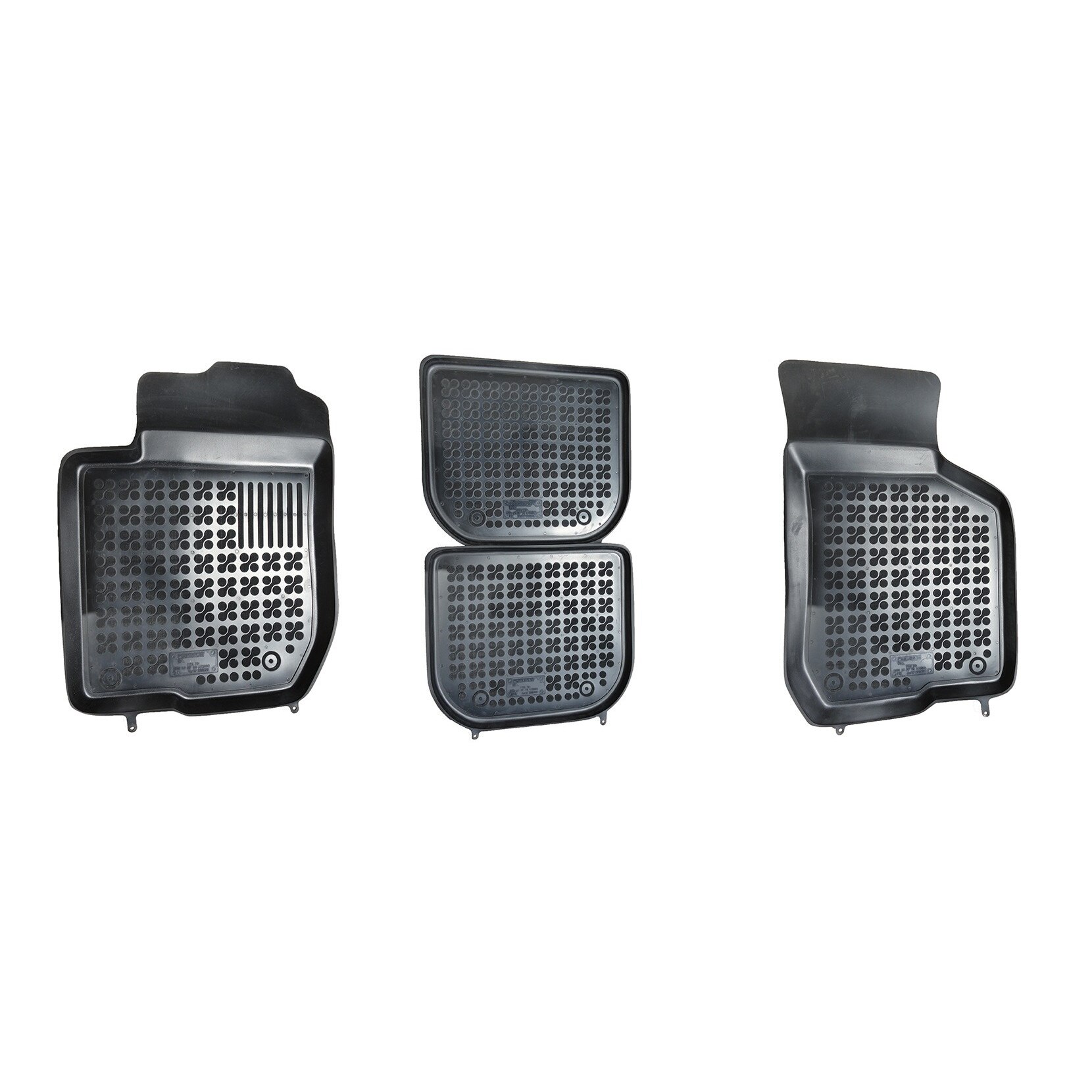 Set 4 covorase interior cauciuc stil tavita MAGSTAR LUX dedicate, compatibile cu Audi A3 1996-2006, Negru