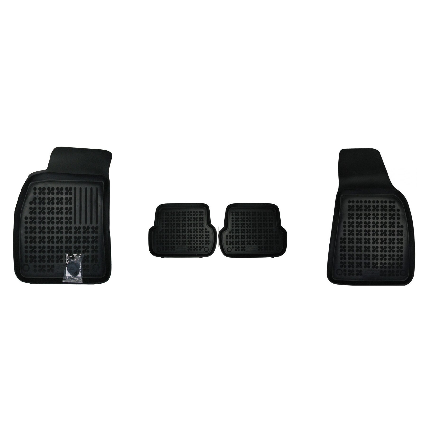 Set 4 covorase interior cauciuc stil tavita MAGSTAR LUX dedicate, compatibile cu Audi A4 2000-2007, Negru