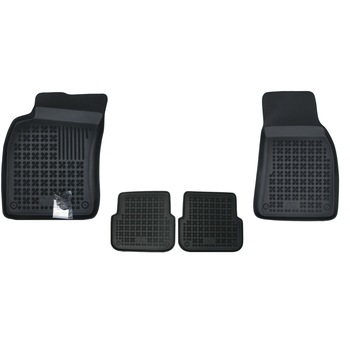 Set 4 covorase interior cauciuc stil tavita MAGSTAR LUX dedicate, compatibile cu AUDI A6 2004-2011, Negru Set 4 covorase interior cauciuc stil tavita MAGSTAR LUX dedicate, compatibile cu AUDI A6 2004-2011, Negru
