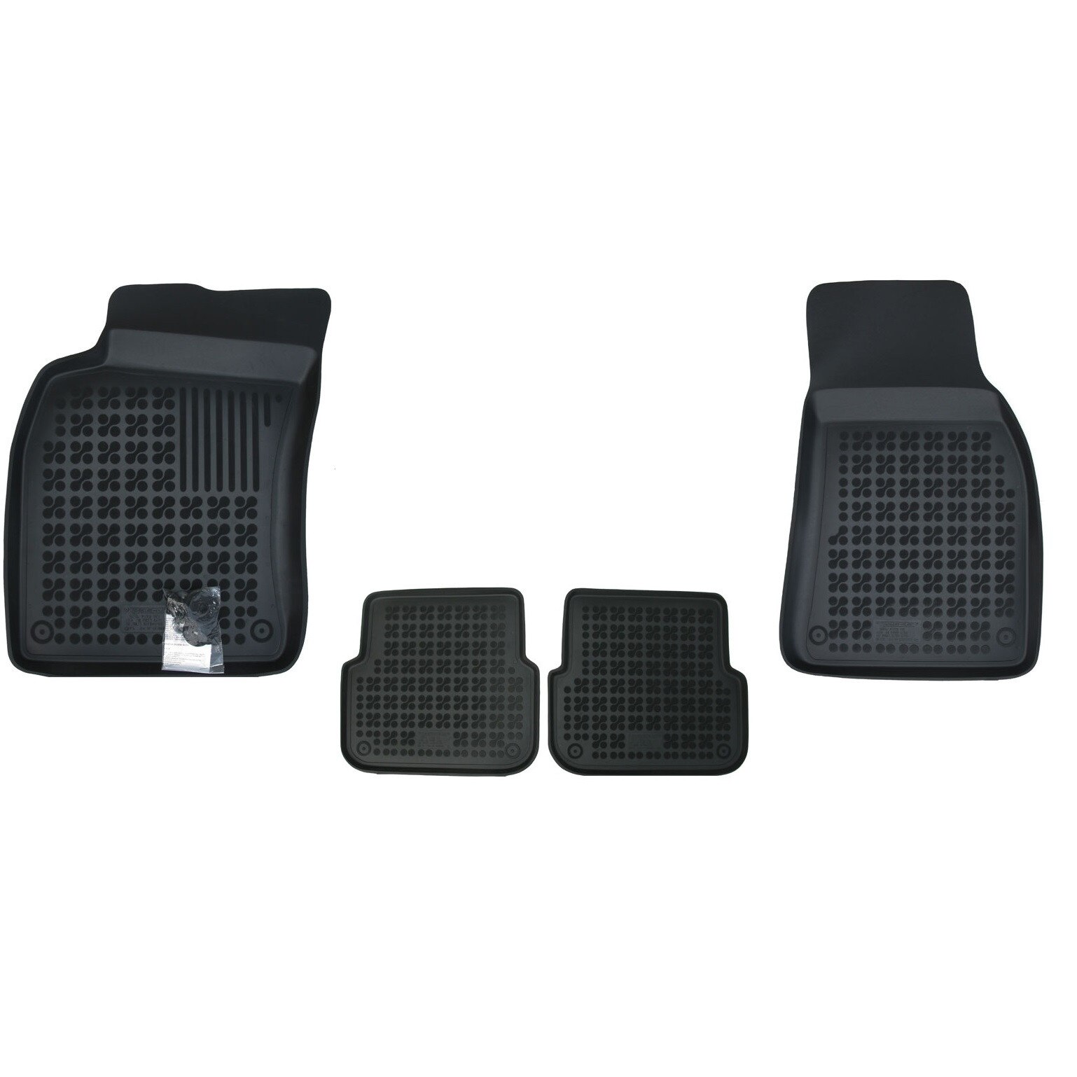 Set 4 covorase interior cauciuc stil tavita MAGSTAR LUX dedicate, compatibile cu AUDI A6 Allroad Quattro 04/2004-2011, Negru