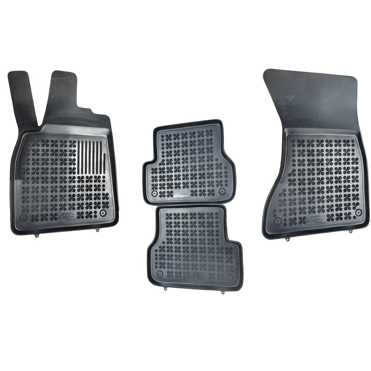 Set 4 covorase interior cauciuc stil tavita MAGSTAR LUX dedicate, compatibile cu AUDI A7 Sportback 2010-, Negru