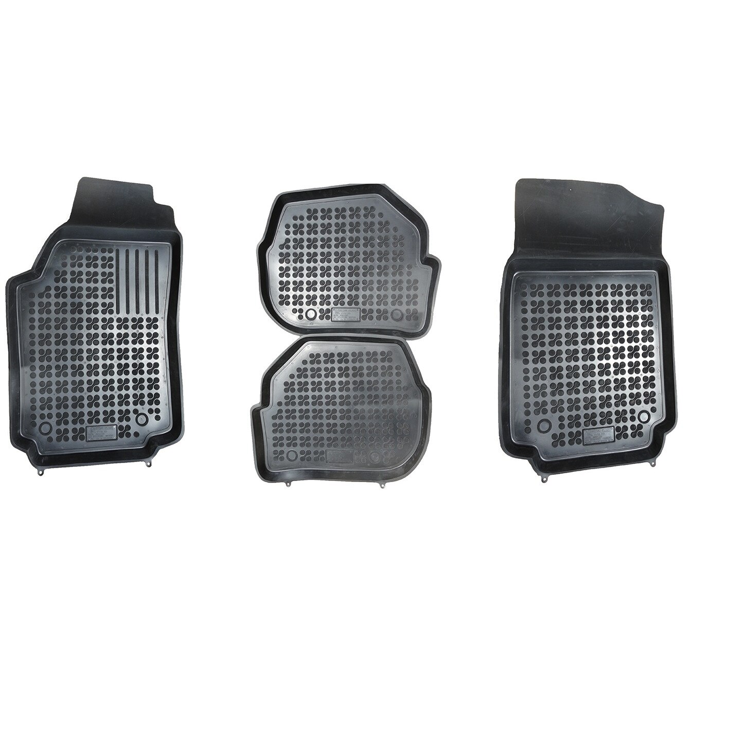 Set 4 covorase interior cauciuc stil tavita MAGSTAR LUX dedicate, compatibile cu AUDI A6 C4 1994-1997, Negru