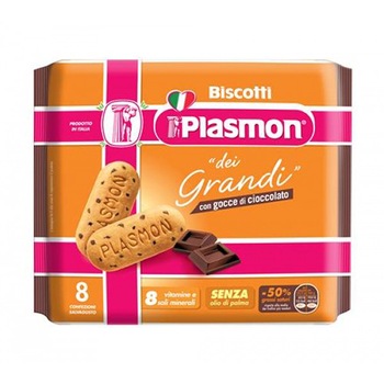 Biscuiti Plasmon cu fulgi de ciocolata, 270 g, de la un an Biscuiti Plasmon cu fulgi de ciocolata, 270 g, de la un an