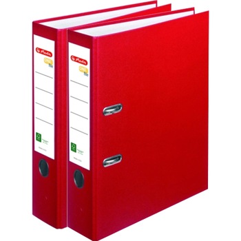 Biblioraft A4 Herlitz, FSC One File, PVC, latime 8 cm, Rosu (set/ 2 bucati) Biblioraft A4 Herlitz, FSC One File, PVC, latime 8 cm, Rosu (set/ 2 bucati)