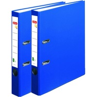 Biblioraft A4 Herlitz, FSC One File, PVC, latime 5 cm, Albastru (set/ 2 bucati)